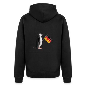 Football Fan Allemagne Équipe nationale - Veste à capuche bio Premium Unisexe - noir - Dos - Nico (187cm)