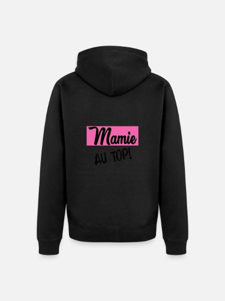 GRANNY. MOTHER'S DAY - Unisex Premium Organic Zip Hoodie - black