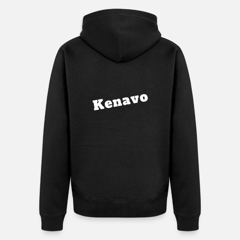 ‘Kenavo’ - L’Élégance du Dialecte Breton Français - Veste à capuche bio Premium Unisexe - noir