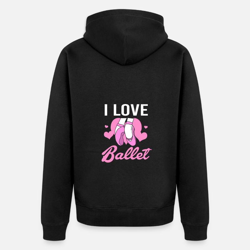 Danseuse de ballet - Veste à capuche bio Premium Unisexe - noir