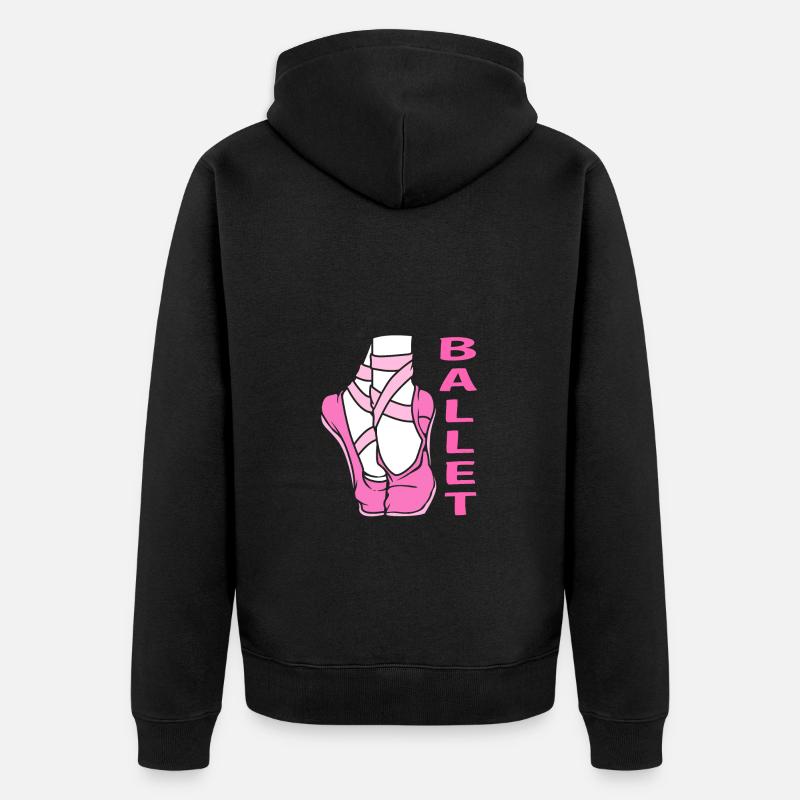 Danseuse de ballet - Veste à capuche bio Premium Unisexe - noir