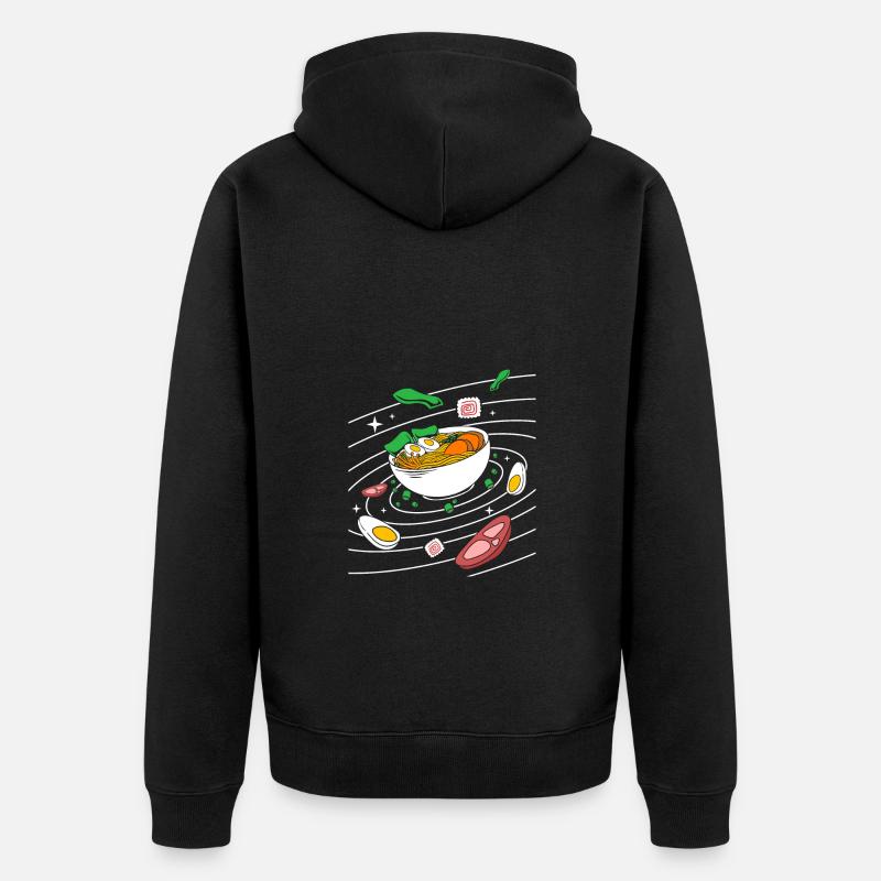 Univers Système Solaire - Veste à capuche bio Premium Unisexe - noir
