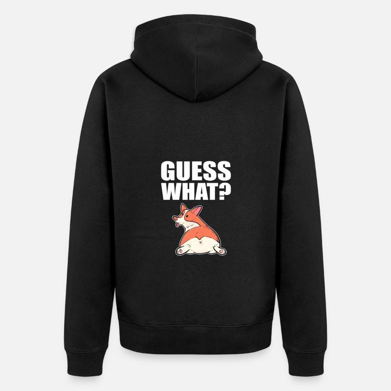 Corgi - Veste à capuche bio Premium Unisexe - noir