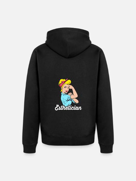 Kosmetikerin - Unisex Premium Bio Zip Hoodie - Schwarz