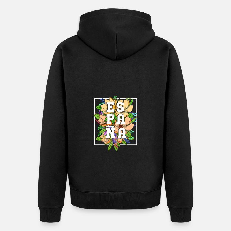 Espagne Espagnol - Veste à capuche bio Premium Unisexe - noir
