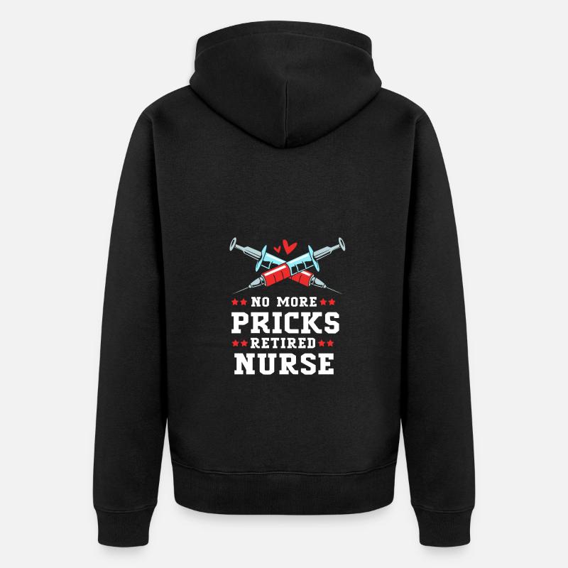 Pension d’infirmière - Veste à capuche bio Premium Unisexe - noir