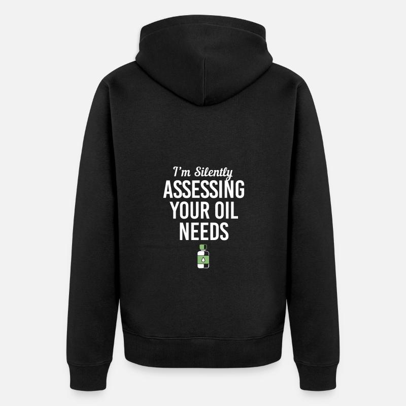 Ätherisches Öl - Unisex Premium Bio Zip Hoodie - Schwarz