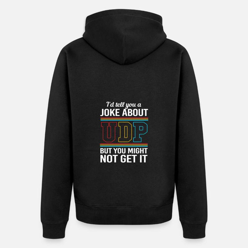 Cybersecurity Cyber Programmer Hacker - Unisex Premium Organic Zip Hoodie - black