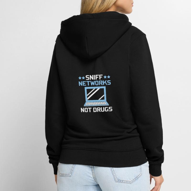 Cybersecurity Cyber Programmierer Hacker Unisex Premium Bio Zip Hoodie
