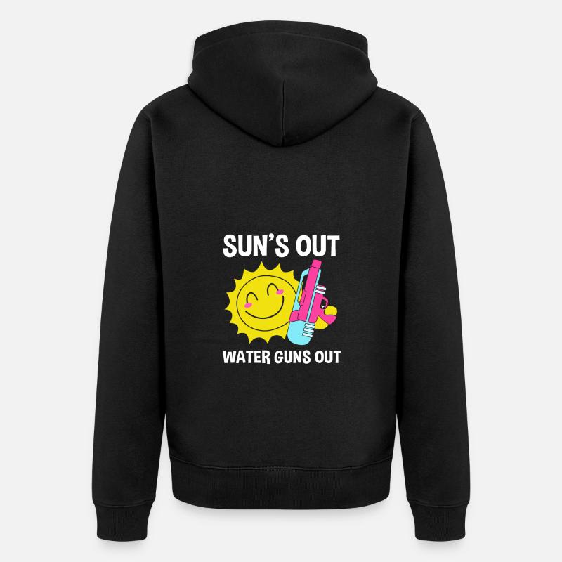 Pistolet à eau - Veste à capuche bio Premium Unisexe - noir