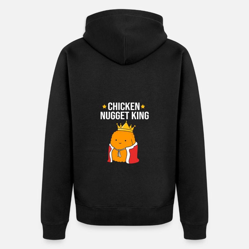 Nuggets de poulet - Veste à capuche bio Premium Unisexe - noir