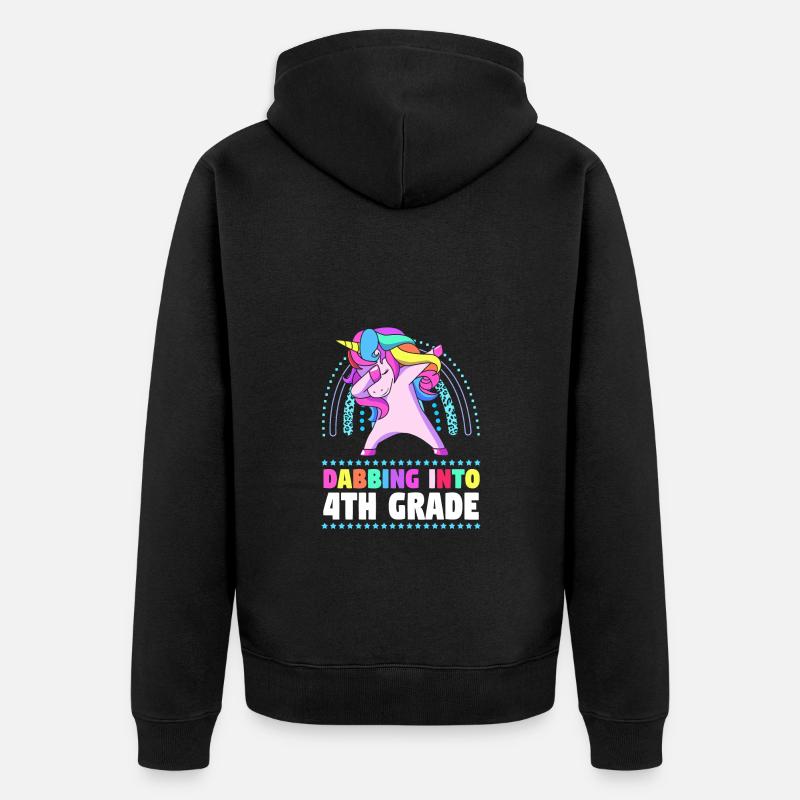 4e année - Veste à capuche bio Premium Unisexe - noir