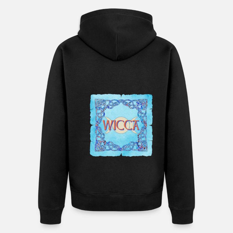 Cadre celtique Wicca E 238 - Veste à capuche bio Premium Unisexe - noir
