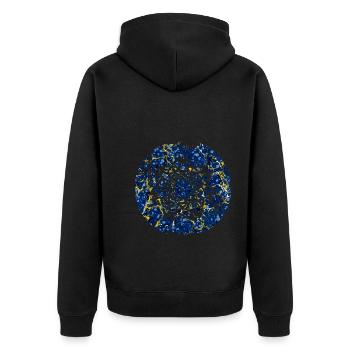 Nœud celtique 16 e 272 - Veste à capuche bio Premium Unisexe - noir - Dos - Nico (187cm)