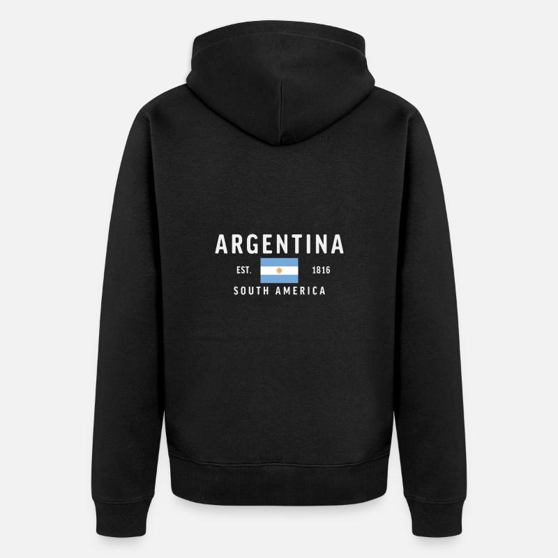 Argentine Est 1816 Millésime - Veste à capuche bio Premium Unisexe - noir