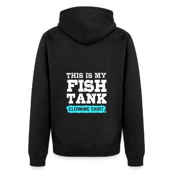 Aquariophile d’aquarium - Veste à capuche bio Premium Unisexe - noir - Dos - Nico (187cm)