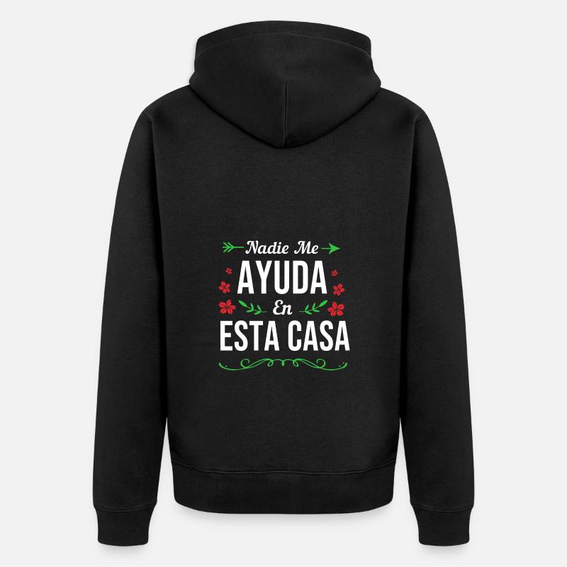 Latina Maman Latino - Veste à capuche bio Premium Unisexe - noir