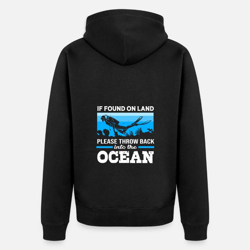 Tauchen - Unisex Premium Bio Zip Hoodie - Schwarz