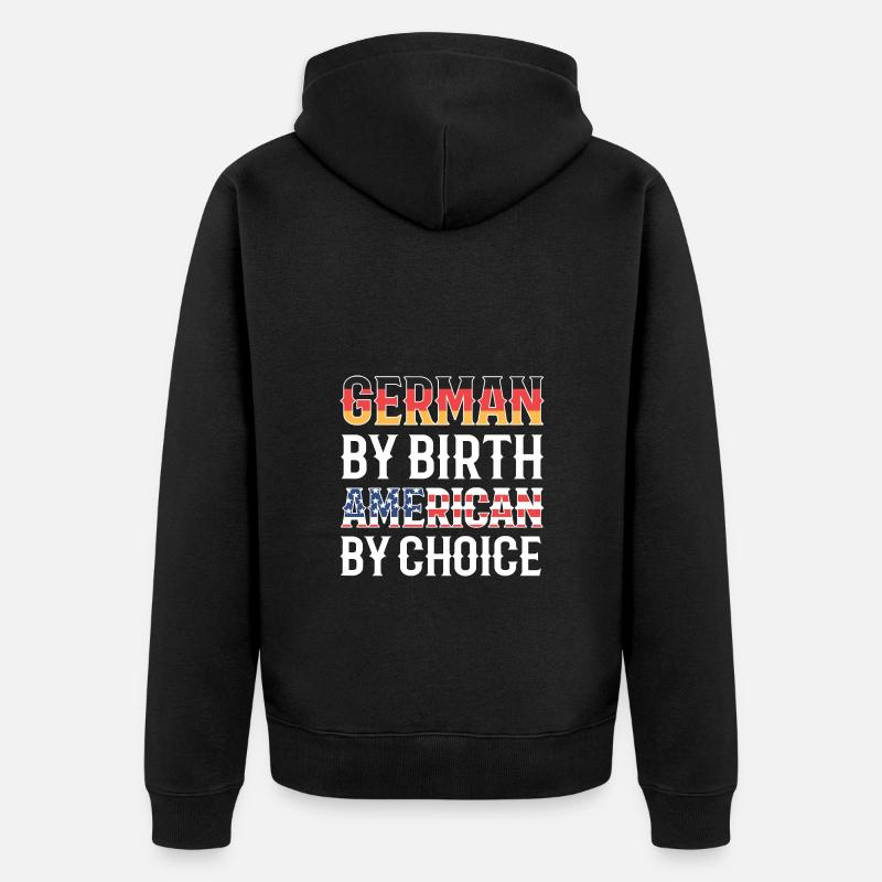 Américain Allemand - Veste à capuche bio Premium Unisexe - noir