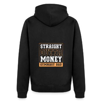 Gymnasts Athletics Gymnastics - Unisex Premium Organic Zip Hoodie - black - Back - Nico (187cm)
