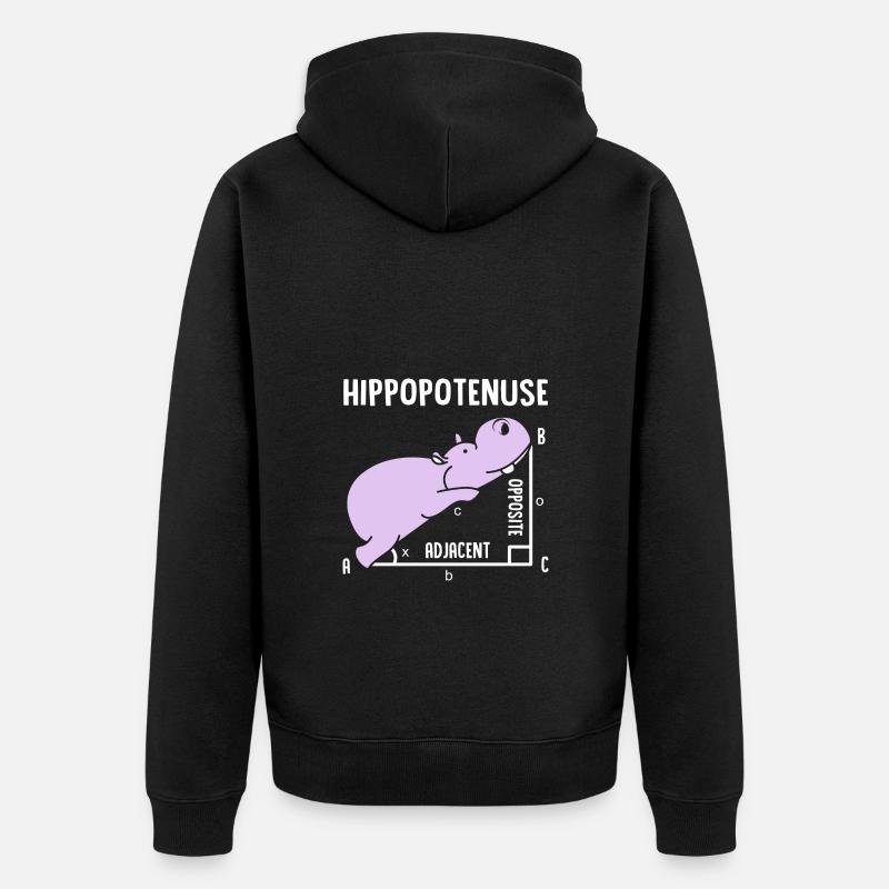 Hippopotame - Veste à capuche bio Premium Unisexe - noir