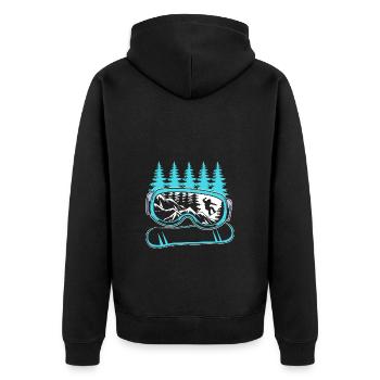 Snowboard Snowboard Vacances snowboard Snowboarders - Veste à capuche bio Premium Unisexe - noir - Dos - Nico (187cm)