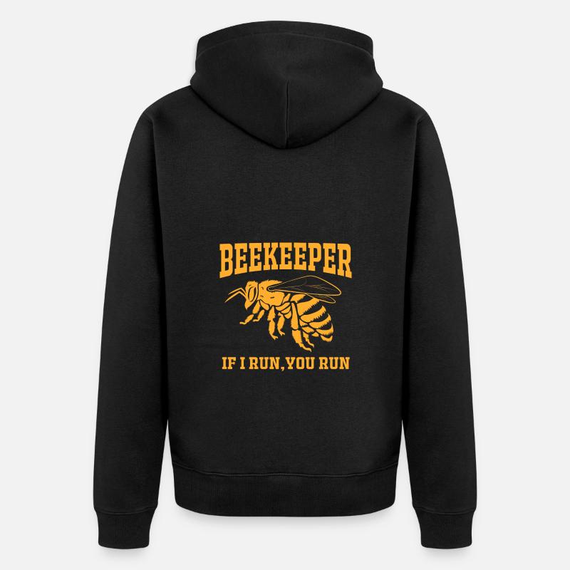 Imker - Unisex Premium Bio Zip Hoodie - Schwarz