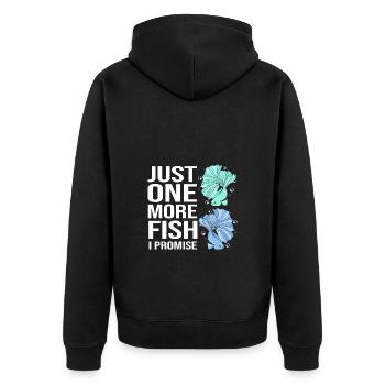 Aquariophile d’aquarium - Veste à capuche bio Premium Unisexe - noir - Dos - Nico (187cm)