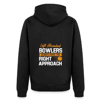 Bowling Bowler Bowling Skittles Boule de bowling - Veste à capuche bio Premium Unisexe - noir - Dos - Nico (187cm)