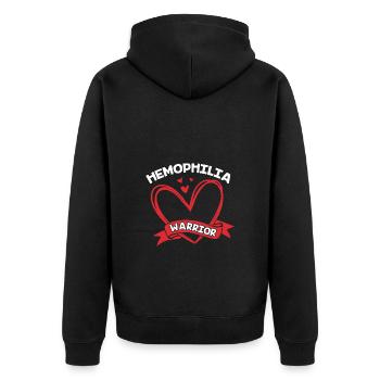 Hémophilie Hémophilie Hémophilie - Veste à capuche bio Premium Unisexe - noir - Dos - Nico (187cm)