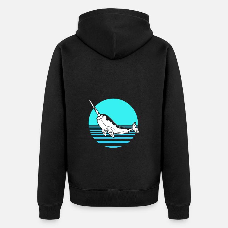 Narval - Veste à capuche bio Premium Unisexe - noir