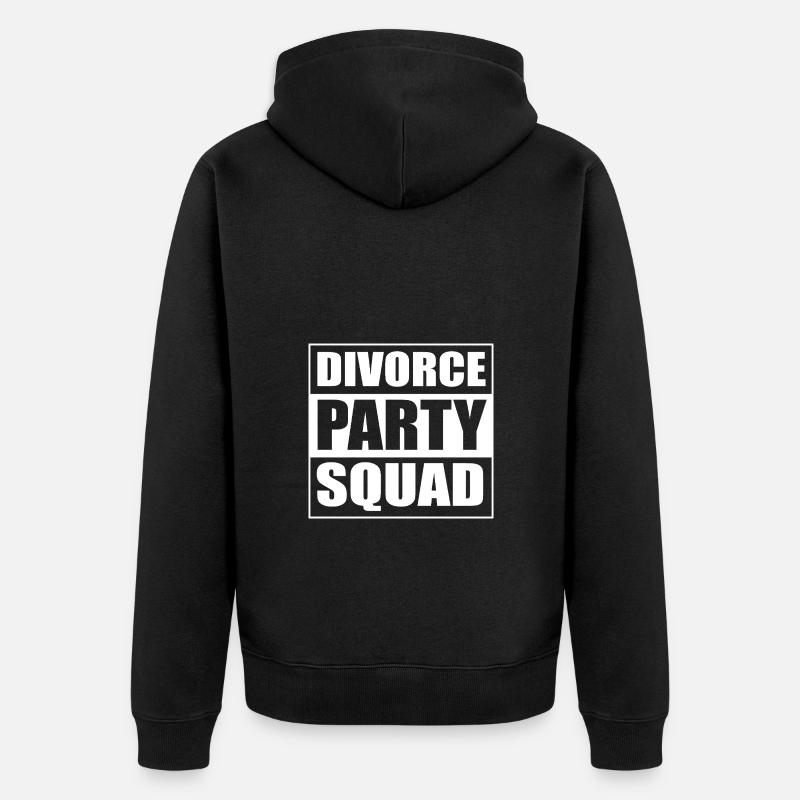 Scheidung - Unisex Premium Bio Zip Hoodie - Schwarz