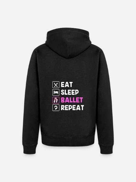 Ballet Ballet Dancer - Unisex Premium Organic Zip Hoodie - black