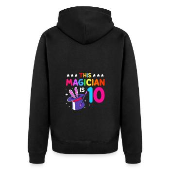 magicien magicien - Veste à capuche bio Premium Unisexe - noir - Dos - Nico (187cm)