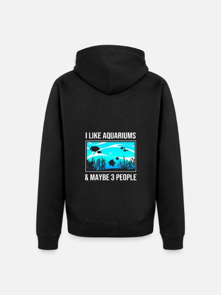 Aquarium Aquarist - Unisex Premium Organic Zip Hoodie - black