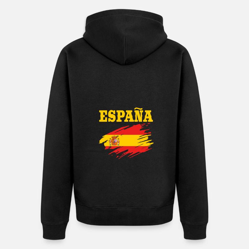 Spanien Spanisch - Unisex Premium Bio Zip Hoodie - Schwarz