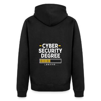 Cyber programmeur cybersécurité Hacker - Veste à capuche bio Premium Unisexe - noir - Dos - Nico (187cm)