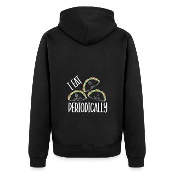 Tableau périodique - Veste à capuche bio Premium Unisexe - noir - Dos - Nico (187cm)