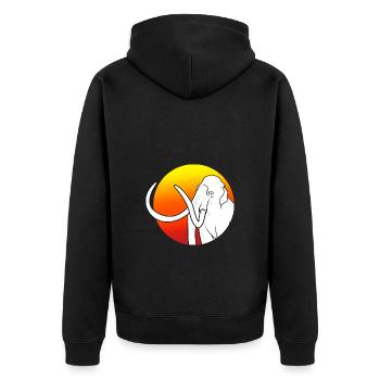 Mammouth - Veste à capuche bio Premium Unisexe - noir - Dos - Nico (187cm)