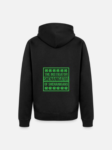 Shenanigan - Unisex Premium Organic Zip Hoodie - black
