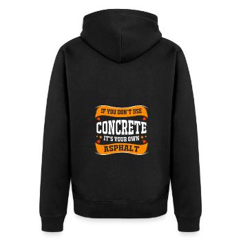 Chantier de construction - Veste à capuche bio Premium Unisexe - noir - Dos - Nico (187cm)