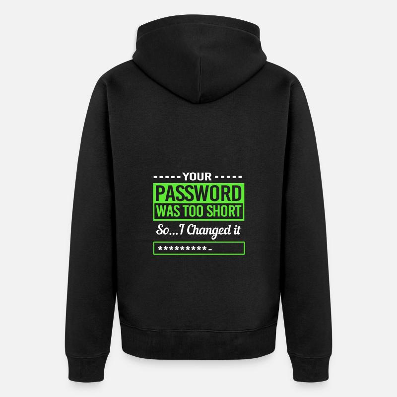 Cybersecurity Cyber Programmer Hacker - Unisex Premium Organic Zip Hoodie - black