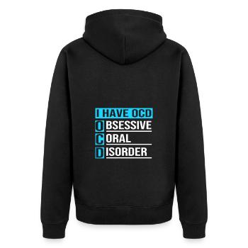 Aquariophile d’aquarium - Veste à capuche bio Premium Unisexe - noir - Dos - Nico (187cm)