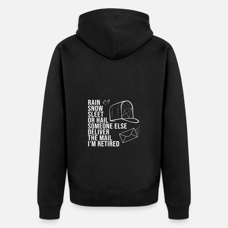 Postbote - Unisex Premium Bio Zip Hoodie - Schwarz