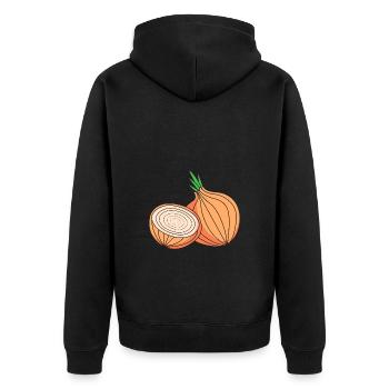 oignon - Veste à capuche bio Premium Unisexe - noir - Dos - Nico (187cm)