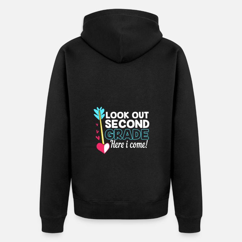 2e année - Veste à capuche bio Premium Unisexe - noir