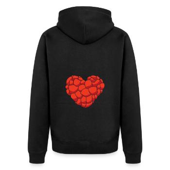 Géologue - Veste à capuche bio Premium Unisexe - noir - Dos - Nico (187cm)