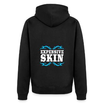 Tattoo Artist Tattoo Artist Tattooed Tattoo - Unisex Premium Organic Zip Hoodie - black - Back - Nico (187cm)