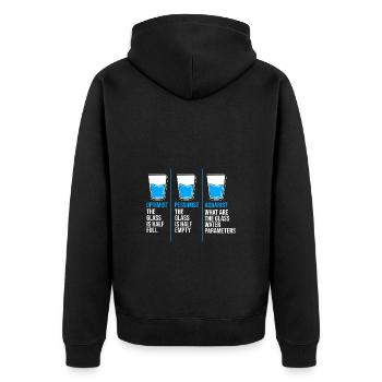 Aquariophile d’aquarium - Veste à capuche bio Premium Unisexe - noir - Dos - Nico (187cm)