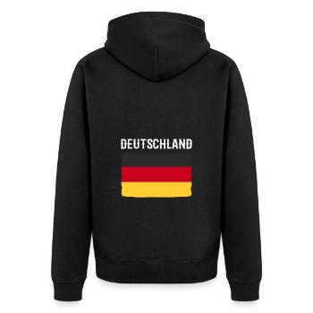 Allemagne - Veste à capuche bio Premium Unisexe - noir - Dos - Nico (187cm)